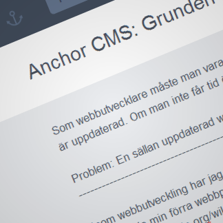 Anchor CMS